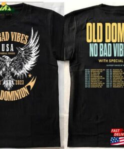 Old Dominion No Bad Vibes Tour 2023 Shirt Concert Both Sides Music Sweatshirt Classic