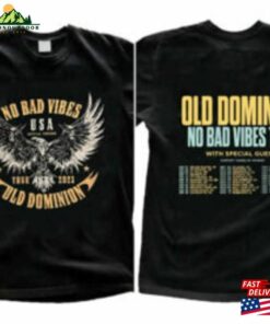 Old Dominion No Bad Vibes Tour 2023 Shirt Concert Both Sides Music Sweatshirt Classic