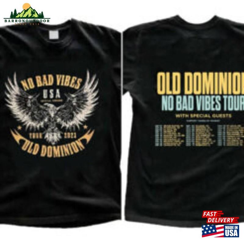 Old Dominion No Bad Vibes Tour 2023 Shirt Concert Both Sides Music Sweatshirt Classic Old Dominion No Bad Vibes Tour 2023 Shirt Concert Both Sides Music Sweatshirt Classic