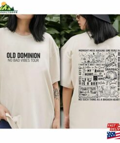 Old Dominion No Bad Vibes Tour 2023 Shirt Concert Both Sides Music Sweatshirt Unisex