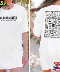 Old Dominion No Bad Vibes Tour 2023 Shirt Concert Both Sides Music T-Shirt Unisex