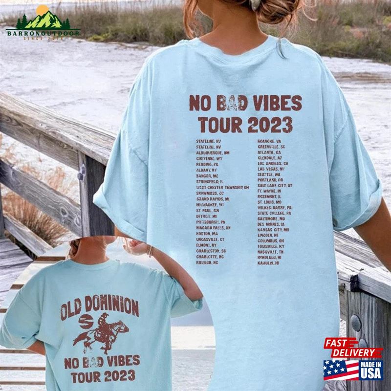 Old Dominion No Bad Vibes Tour 2023 Shirt Concert Both Sides Music Unisex Sweatshirt Old Dominion No Bad Vibes Tour 2023 Shirt Concert Both Sides Music Unisex Sweatshirt