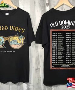 Old Dominion No Bad Vibes Tour 2023 T-Shirt Country Music Concert Tee Unisex