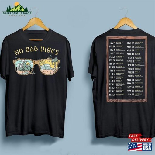 Old Dominion No Bad Vibes Tour 2023 T-Shirt Country Music Concert Tee Unisex