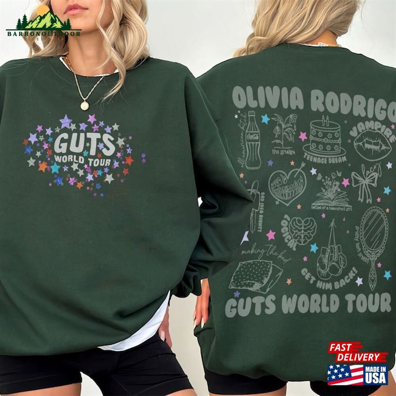 Olivia Guts Tour 2024 Sweatshirt T-Shirt Track List Aesthetic Merch Sweater Hoodie Olivia Guts Tour 2024 Sweatshirt T-Shirt Track List Aesthetic Merch Sweater Hoodie