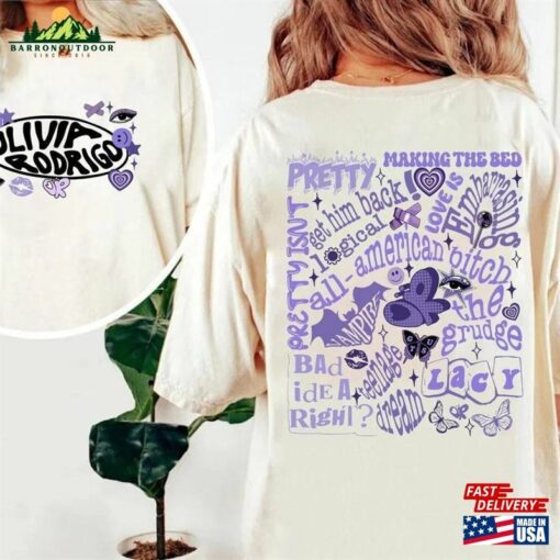 Olivia Rodrigo 2024 Shirt Guts Album Track List Sweatshirt Unisex Hoodie