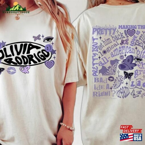 Olivia Rodrigo 2024 Shirt Guts Album Track List Sweatshirt Unisex Hoodie