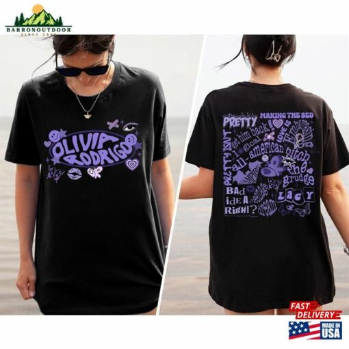 Olivia Rodrigo 2024 Shirt Guts Album Track List Tee Sweatshirt Hoodie Unisex