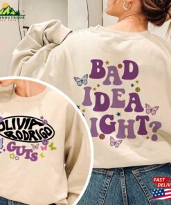 Olivia Rodrigo Guts Album Sweatshirt Bad Idea Right T-Shirt Sour Tour Unisex