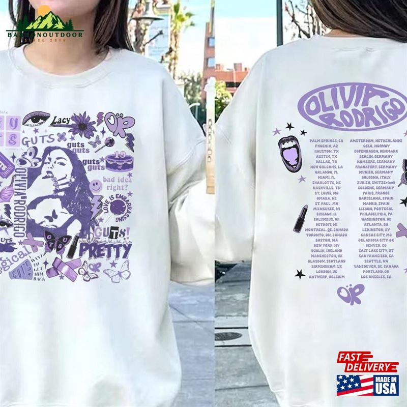 Olivia Rodrigo Guts Shirt Merch Tour 2024 Classic T-Shirt Olivia Rodrigo Guts Shirt Merch Tour 2024 Classic T-Shirt