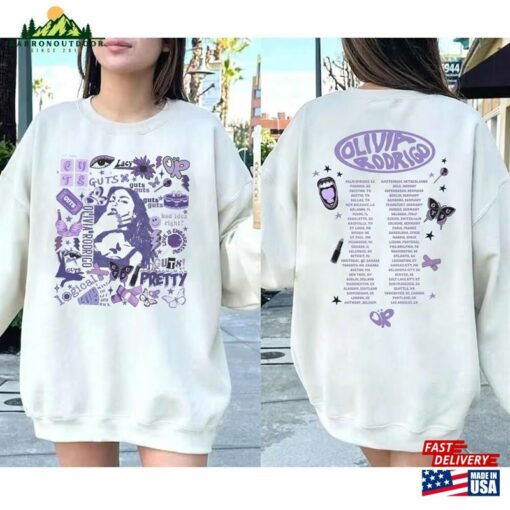 Olivia Rodrigo Guts Shirt Merch Tour 2024 Hoodie Unisex