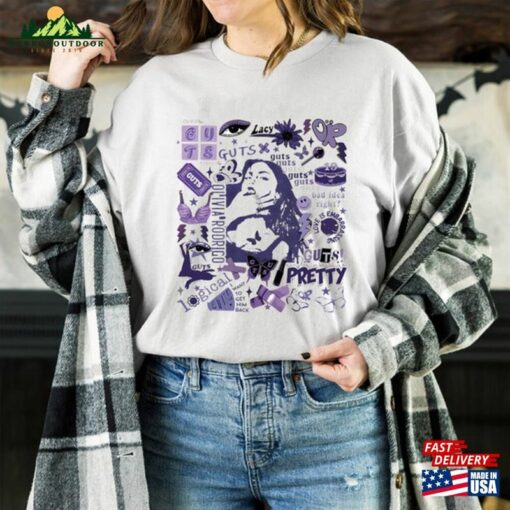 Olivia Rodrigo Guts Shirt Merch Tour 2024 T-Shirt Classic