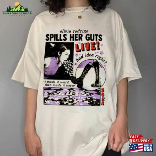 Olivia Rodrigo Guts Tour 2024 Shirt The World T-Shirt Sweatshirt Classic