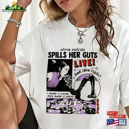 Olivia Rodrigo Guts World Tour 2024 Shirt Vintage Gu Taylor Swift T-Shirt Sweatshirt Classic