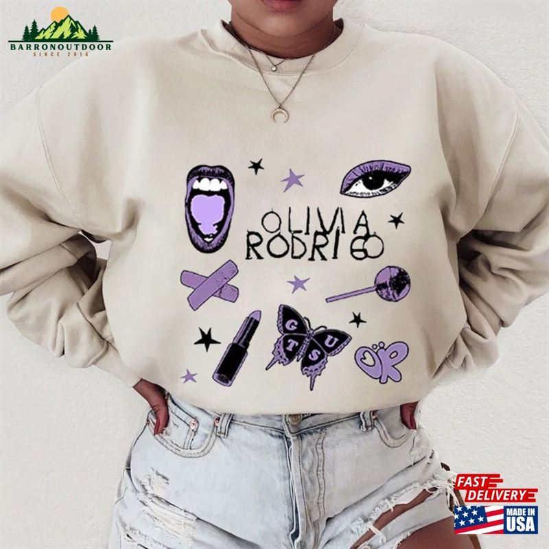 Olivia Rodrigo Sweatshirt Gift For Him And Her Vintage Unisex Shirt T-Shirt Olivia Rodrigo Sweatshirt Gift For Him And Her Vintage Unisex Shirt T-Shirt