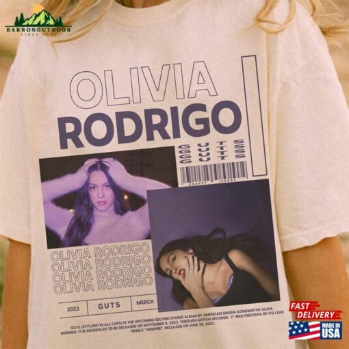 Olivia Rodrigo Vampire Merch Comfort Color T-Shirt 2023 New Single Shirt Unisex Hoodie
