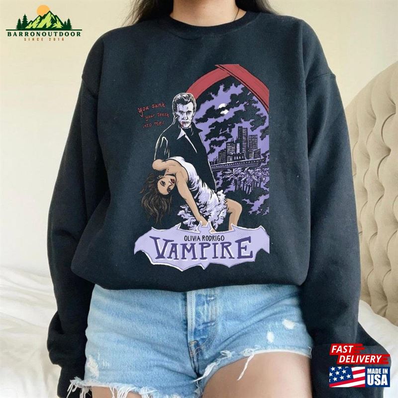 Olivia Rodrigo Vampire New Album Merch Shirt Hoodie T-Shirt Olivia Rodrigo Vampire New Album Merch Shirt Hoodie T-Shirt