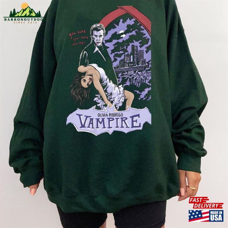 Olivia Rodrigo Vampire New Album Merch Shirt Unisex Hoodie Olivia Rodrigo Vampire New Album Merch Shirt Unisex Hoodie