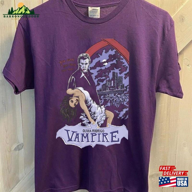 Olivia Rodrigo Vampire New Album Merch Shirt Unisex Hoodie Olivia Rodrigo Vampire New Album Merch Shirt Unisex Hoodie