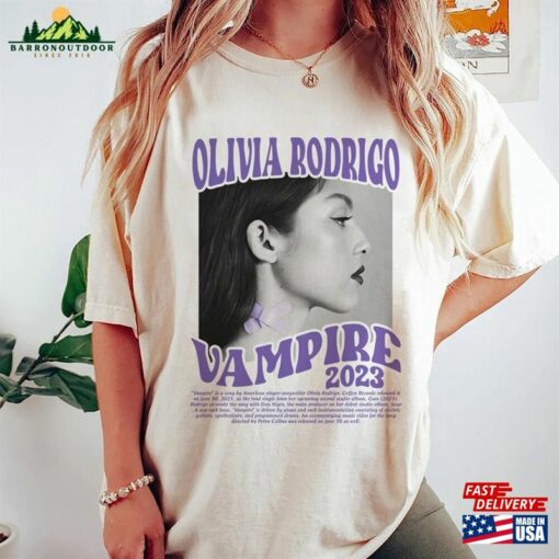 Olivia Rodrigo Vampire Red New Album Merch Shirt Hoodie Classic