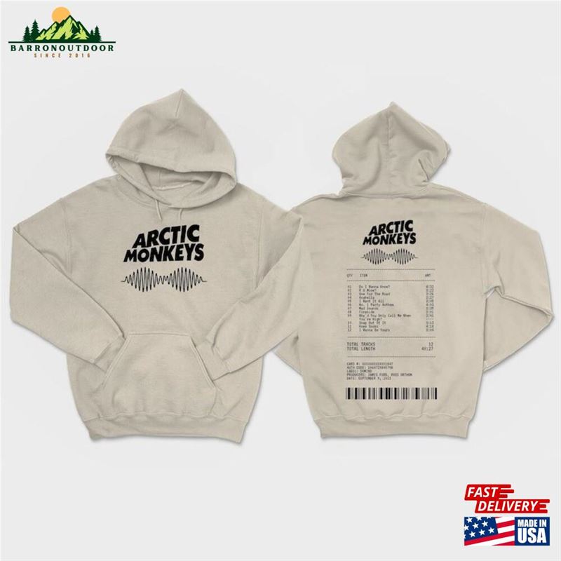 On The Album Arctic Monkeys Shirt Monkey Tour 2023 Merch Sweatshirt Hoodie On The Album Arctic Monkeys Shirt Monkey Tour 2023 Merch Sweatshirt Hoodie