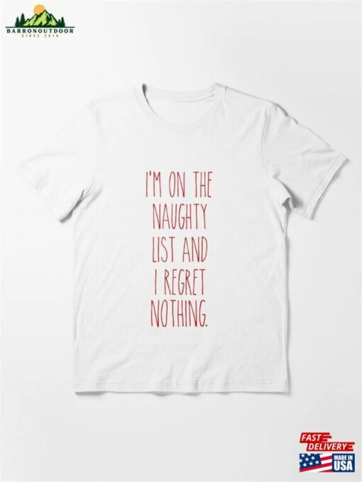 On The Naughty List Funny Christmas Sayings Humor Hoodie Sweatshirt