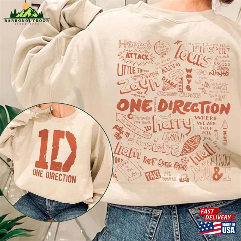 One Direction Shirt Album Band Sweatshirt Classic One Direction Shirt Album Band Sweatshirt Classic