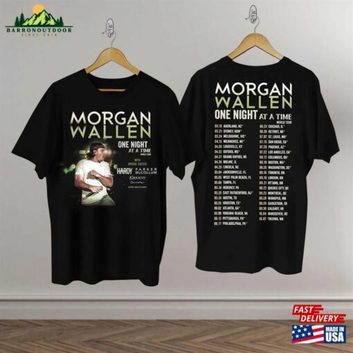 One Night At A Time Morgan Wallen 2023 Tour Shirt Cowboy Merch Hoodie Sweatshirt