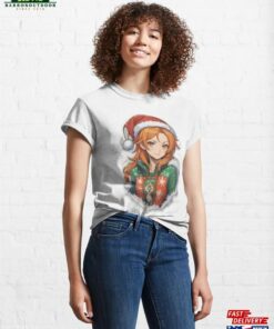 One Piece Christmas Nami Cute Sticker Classic T-Shirt