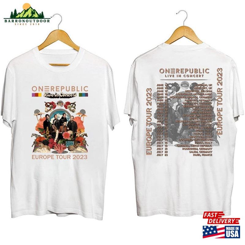 Onerepublic 2023 Europe Tour Shirt Band Fan Concert For T-Shirt Sweatshirt Onerepublic 2023 Europe Tour Shirt Band Fan Concert For T-Shirt Sweatshirt
