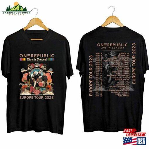 Onerepublic 2023 Europe Tour Shirt Band Fan Concert For T-Shirt Sweatshirt
