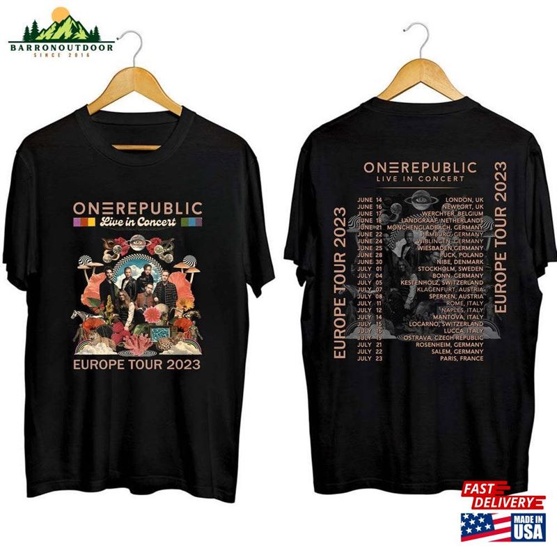 Onerepublic 2023 Europe Tour Shirt Band Fan Concert For T-Shirt Sweatshirt Onerepublic 2023 Europe Tour Shirt Band Fan Concert For T-Shirt Sweatshirt