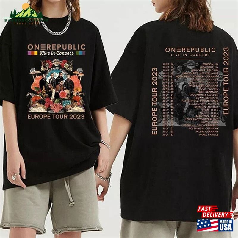 Onerepublic 2023 Europe Tour Shirt Band Fan Concert For Unisex Hoodie Onerepublic 2023 Europe Tour Shirt Band Fan Concert For Unisex Hoodie