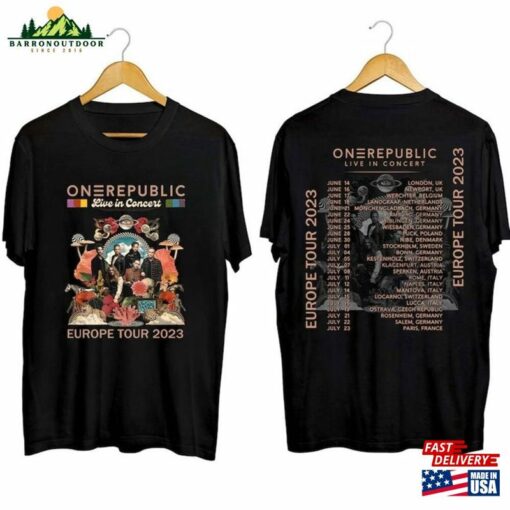 Onerepublic 2023 Europe Tour Shirt Band Fan Concert For Unisex Sweatshirt