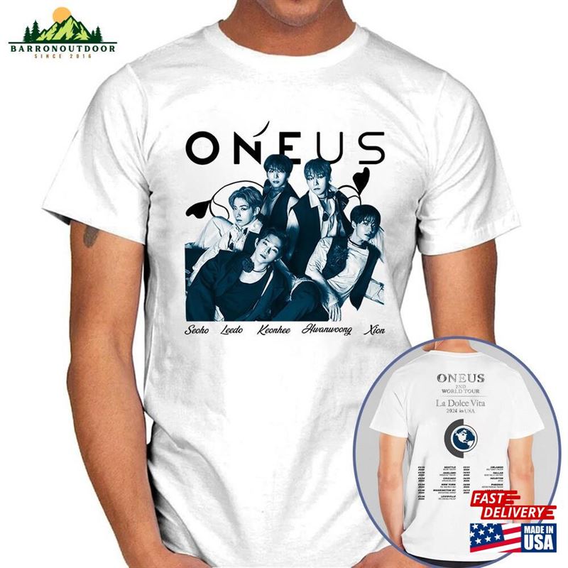 Oneus La Dolce Vita Tour Shirt World 2024 In Usa Album Unisex Sweatshirt Oneus La Dolce Vita Tour Shirt World 2024 In Usa Album Unisex Sweatshirt