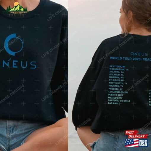 Oneus Reach For Us World Tour T-Shirt 2023 Concert City List Raise Apparel Classic