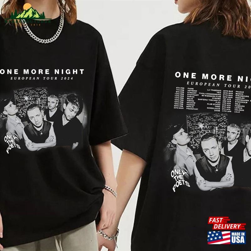 Only The Poets Eu 2024 Tour Shirt Band Fan Concert Classic Unisex Only The Poets Eu 2024 Tour Shirt Band Fan Concert Classic Unisex
