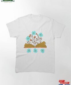 Open Book With Flowers Classic T-Shirt
