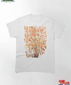 Orange And Yellow Autumn Cherry Tree Classic T-Shirt Unisex