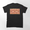 Orange Geometric Floral Classic T-Shirt Unisex