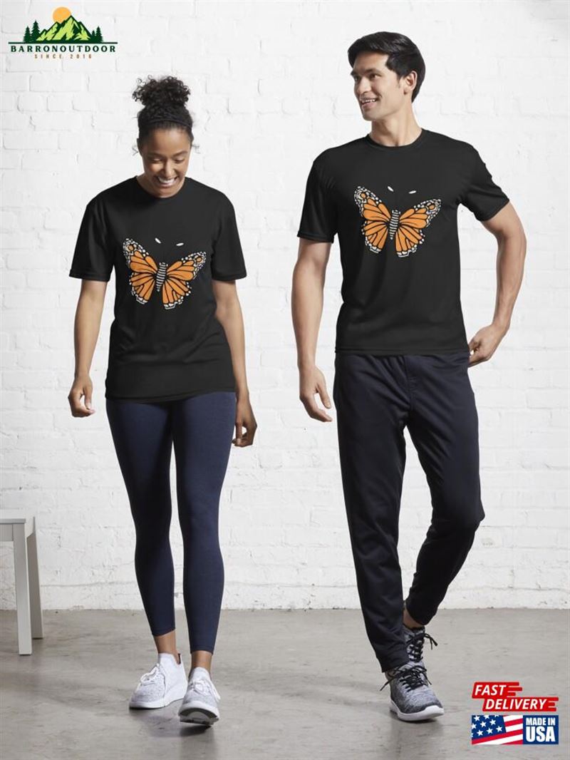 Orange Monarch Butterfly Active T-Shirt Hoodie Sweatshirt Orange Monarch Butterfly Active T-Shirt Hoodie Sweatshirt