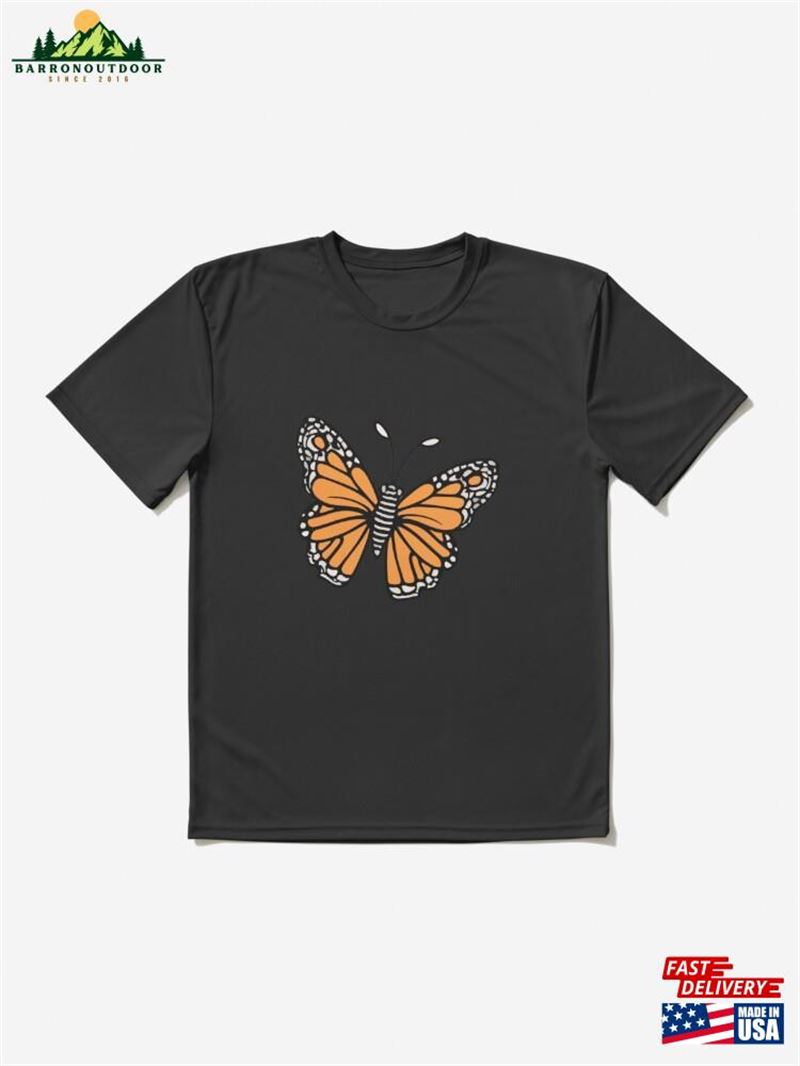 Orange Monarch Butterfly Active T-Shirt Hoodie Sweatshirt Orange Monarch Butterfly Active T-Shirt Hoodie Sweatshirt