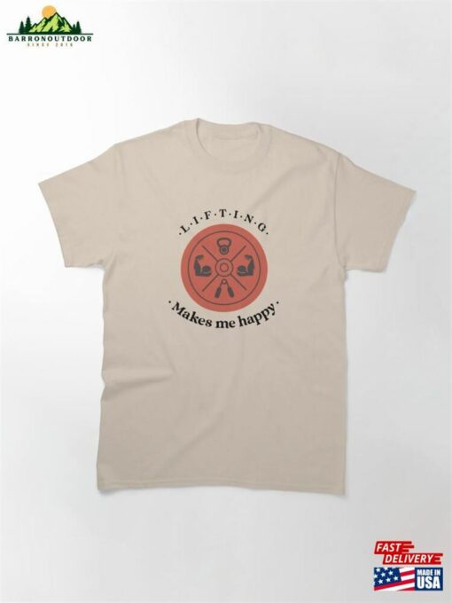Orange Plate Lifting Classic T-Shirt Hoodie