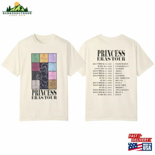 Original Designer Princess Eras Tour T-Shirt Shirt Taylor Concert Unisex