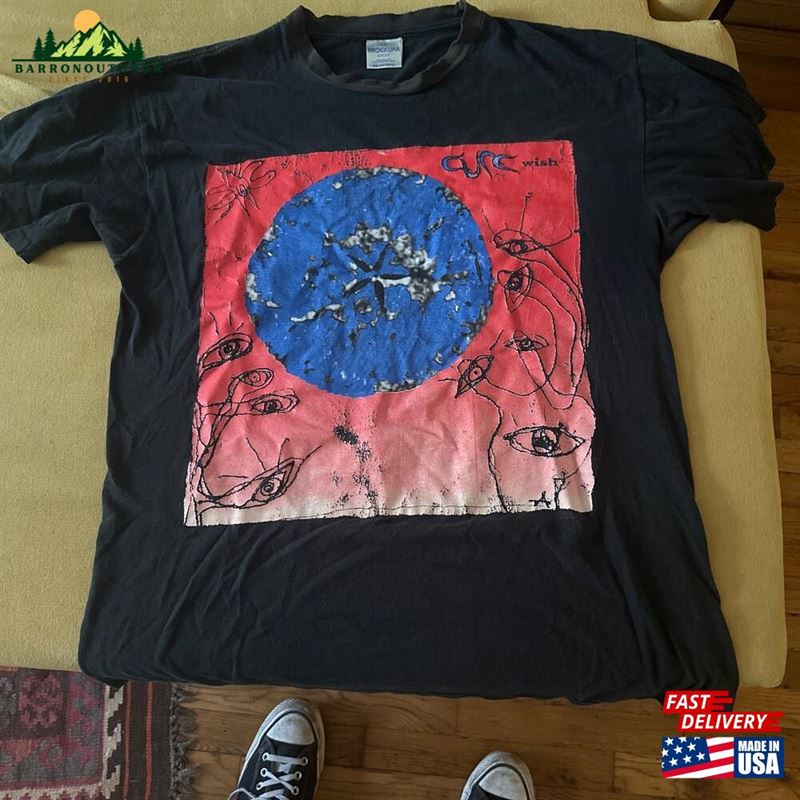 Original Vintage 1992 The Cure Wish Tour T-Shirt Unisex Hoodie Original Vintage 1992 The Cure Wish Tour T-Shirt Unisex Hoodie