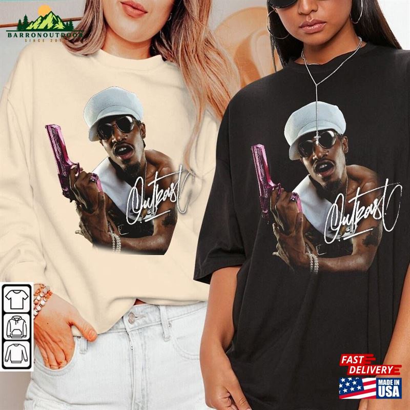 Outkast Rap Shirt Concert 2023 Y2k Merch Vintage Rapper Hiphop Sweatshirt Classic Unisex Outkast Rap Shirt Concert 2023 Y2k Merch Vintage Rapper Hiphop Sweatshirt Classic Unisex
