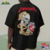 Oversized Unisex Metallica Printed Cotton T-Shirt Sweatshirt