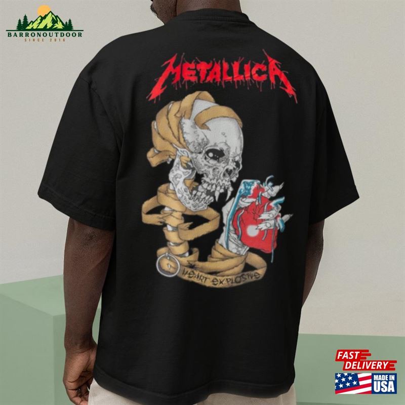 Oversized Unisex Metallica Printed Cotton T-Shirt Sweatshirt Oversized Unisex Metallica Printed Cotton T-Shirt Sweatshirt