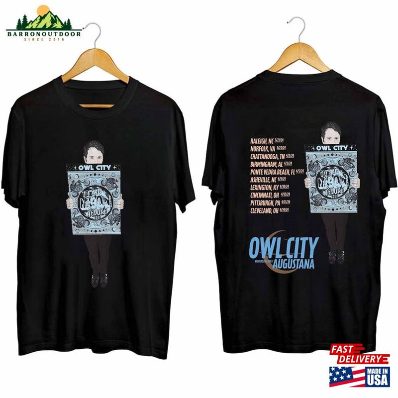 Owl City To The Moon Tour 2024 Shirt Band Fan Concert Unisex Sweatshirt Owl City To The Moon Tour 2024 Shirt Band Fan Concert Unisex Sweatshirt