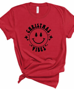 Adult Christmas Vibes Bella Canvas T-shirt